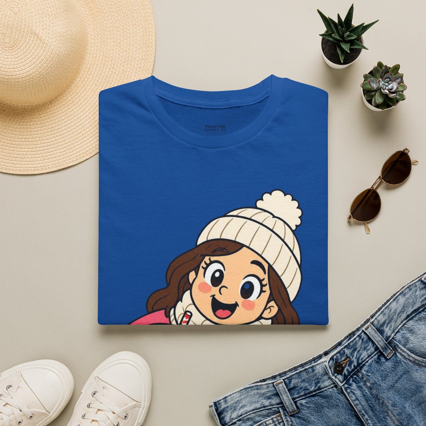 Cute Winter Girl T-Shirt — "I'm with the Beach Bum" Graphic Tee
