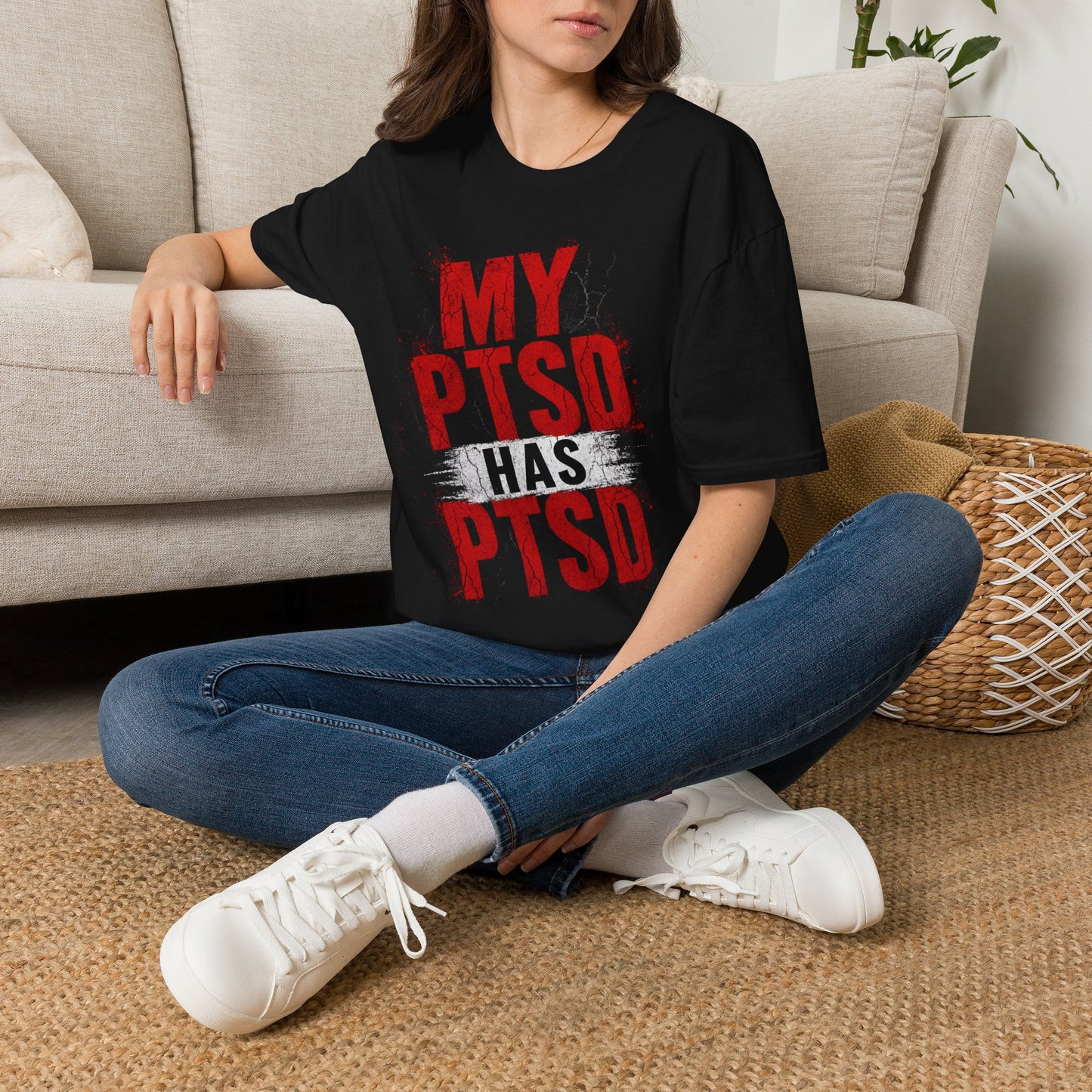 PTSD Awareness T-Shirt — "My PTSD" Graphic Support Tee