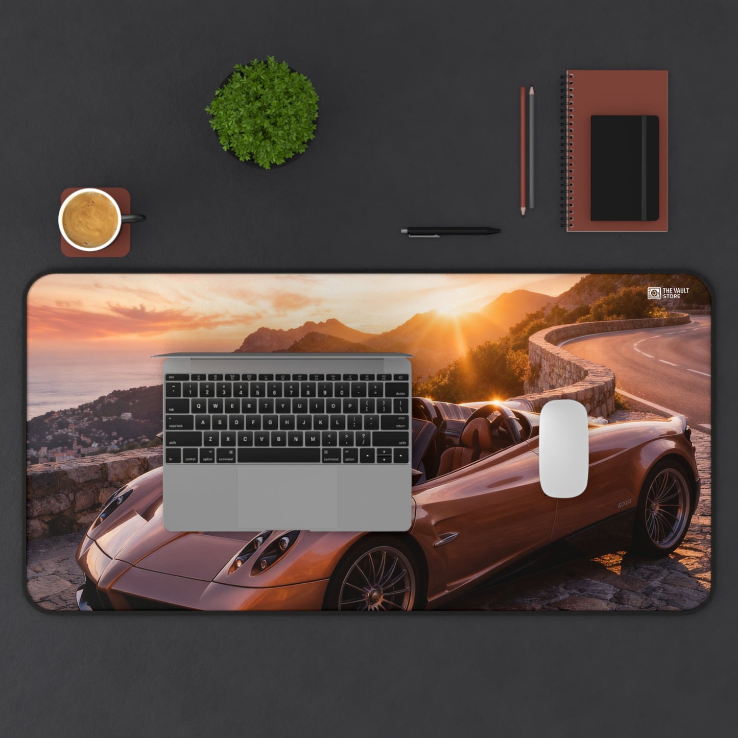 Golden Hour Mountain Desk Mat