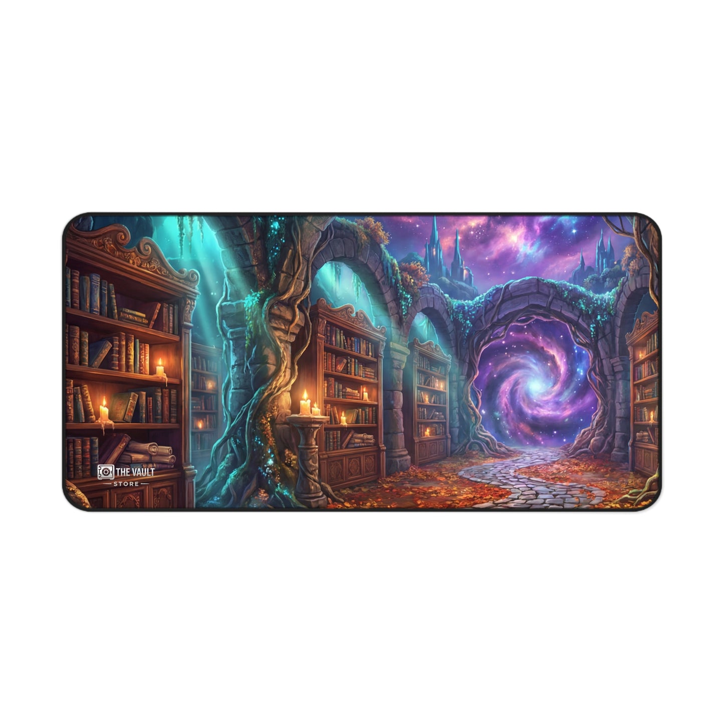 Cosmic Library Portal Desk Mat