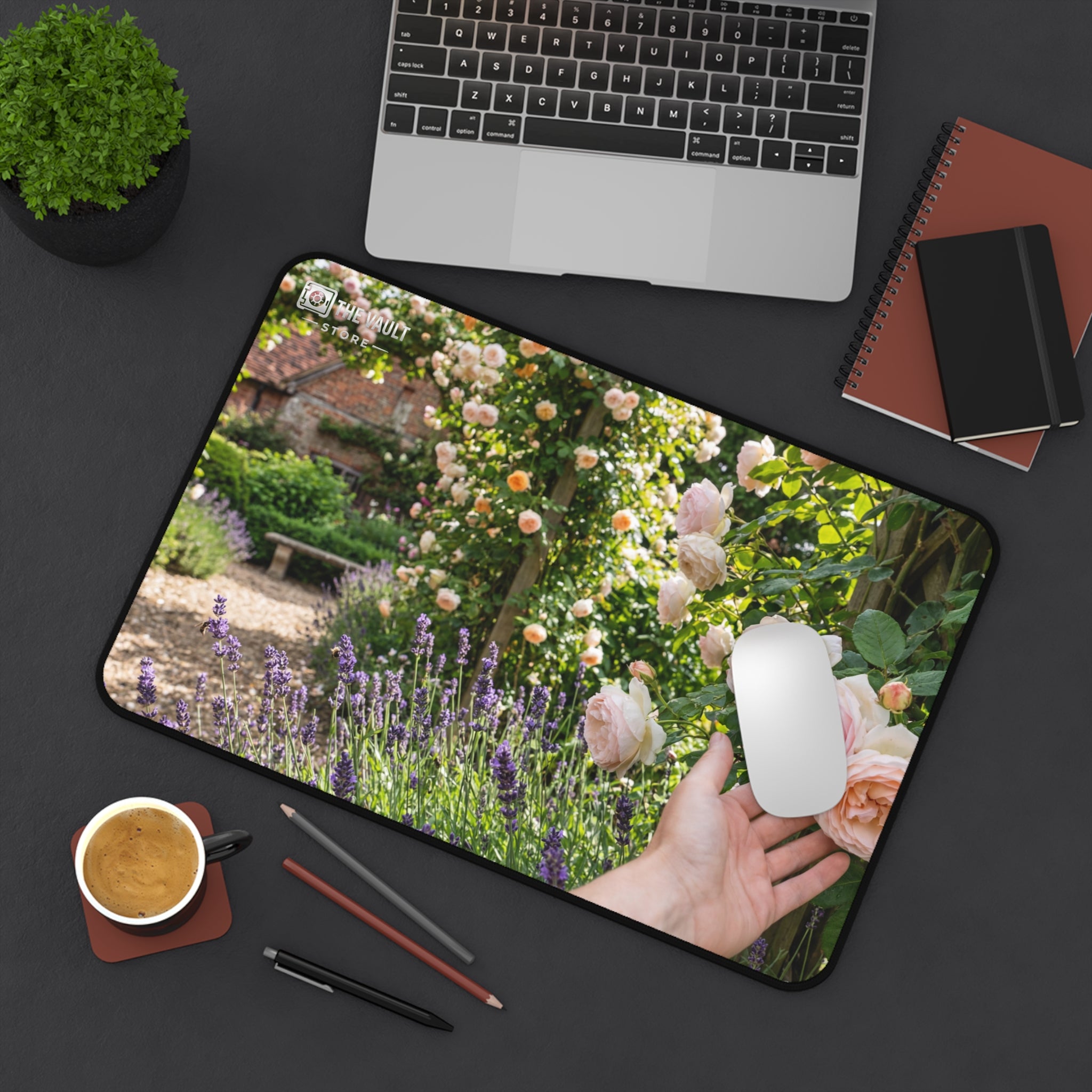 A Touch of a Rose Desk Mat