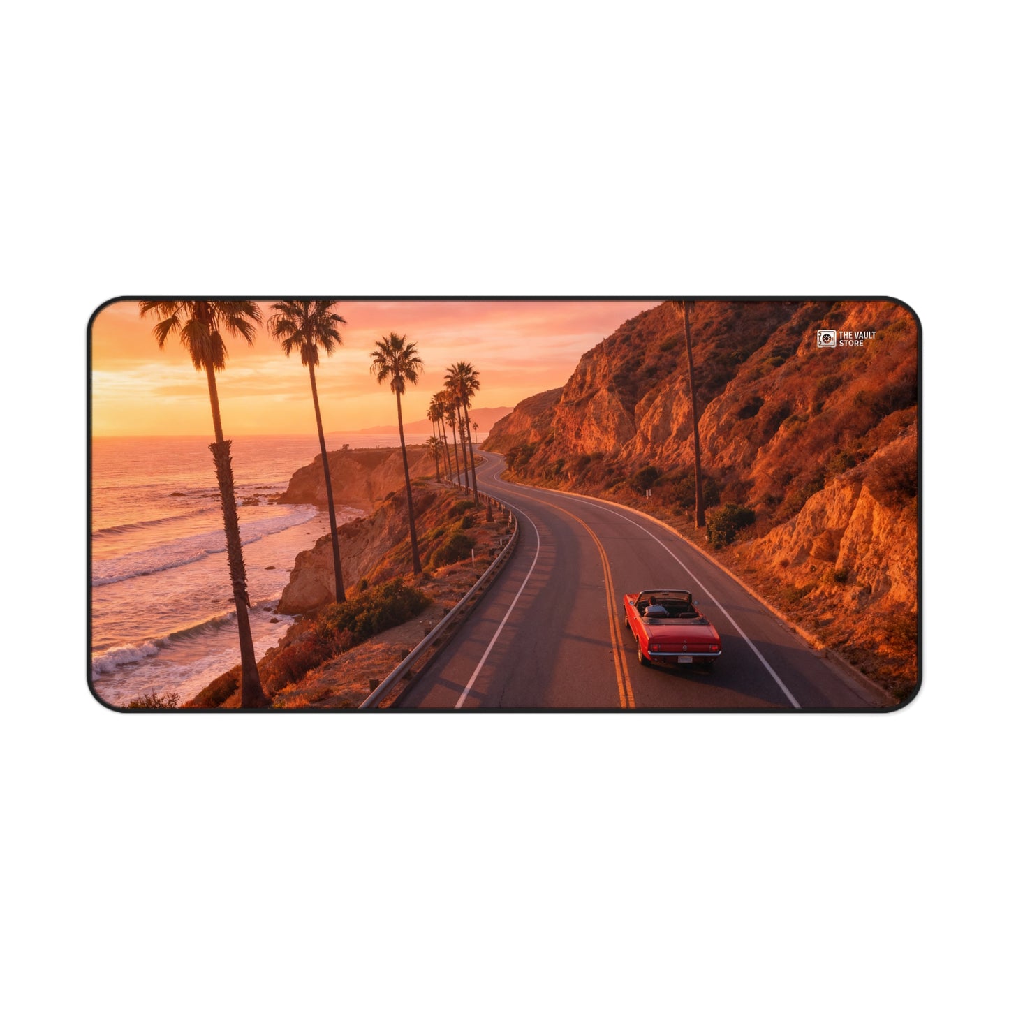 Sunset Beach Cruise Desk Mat