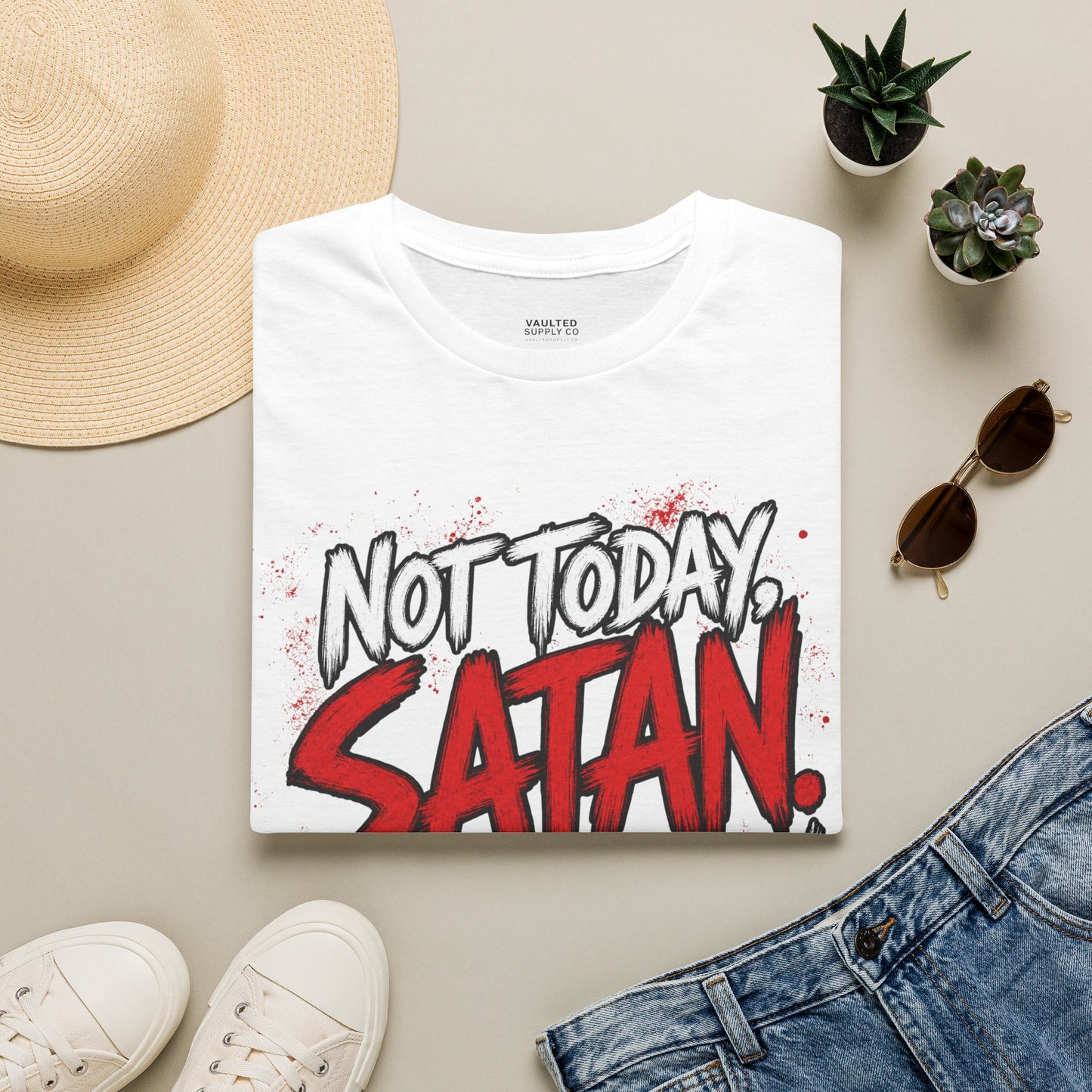 Not Today Satan Fun Shirt
