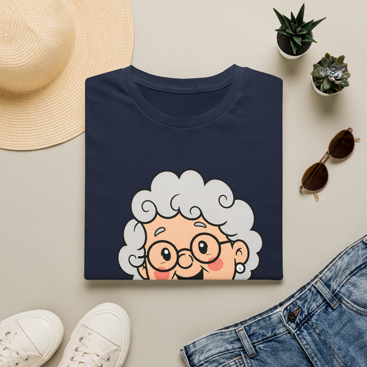 Grandma Peeking T-Shirt — "I’m with Grandpa" Cute Grandparent Graphic Tee