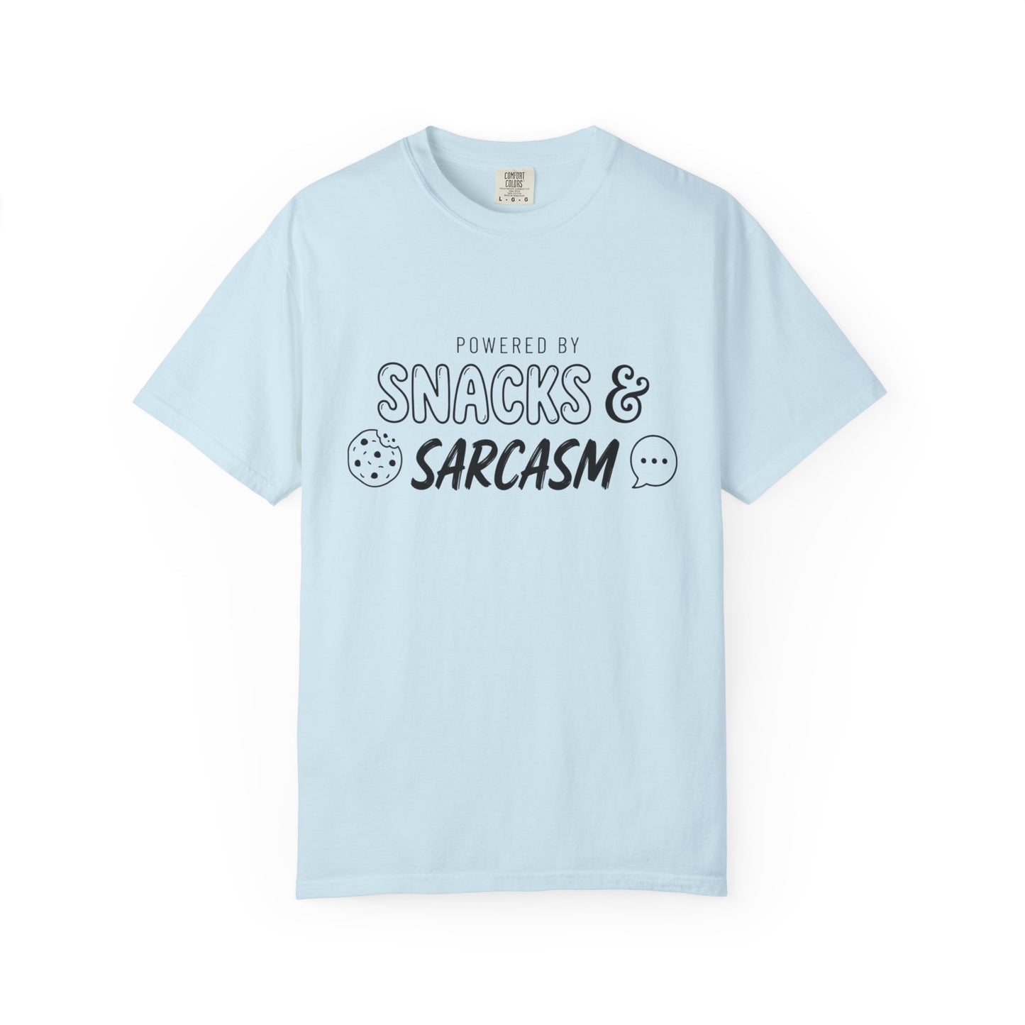 Funny "Snacks and Sarcasm" T-Shirt