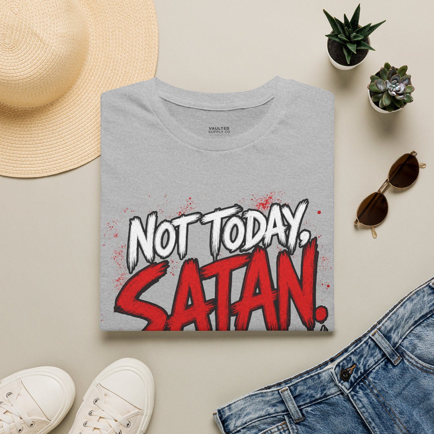 Not Today Satan Fun Shirt
