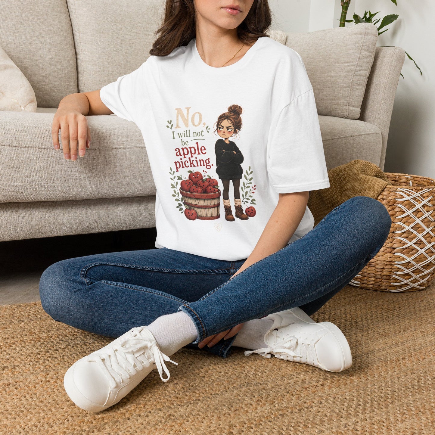T-Shirt — "No, I will not be apple picking" Fall Graphic Tee