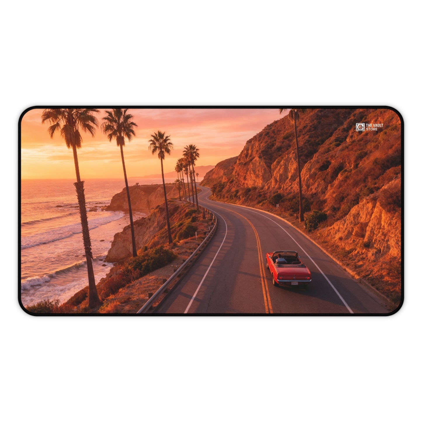 Sunset Beach Cruise Desk Mat
