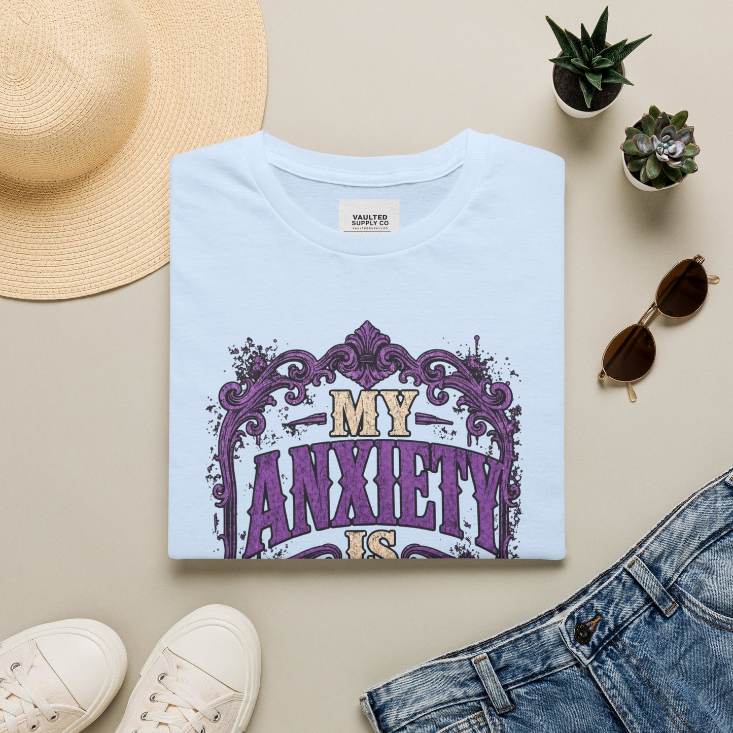 My Anxiety Is Vintage T-Shirt