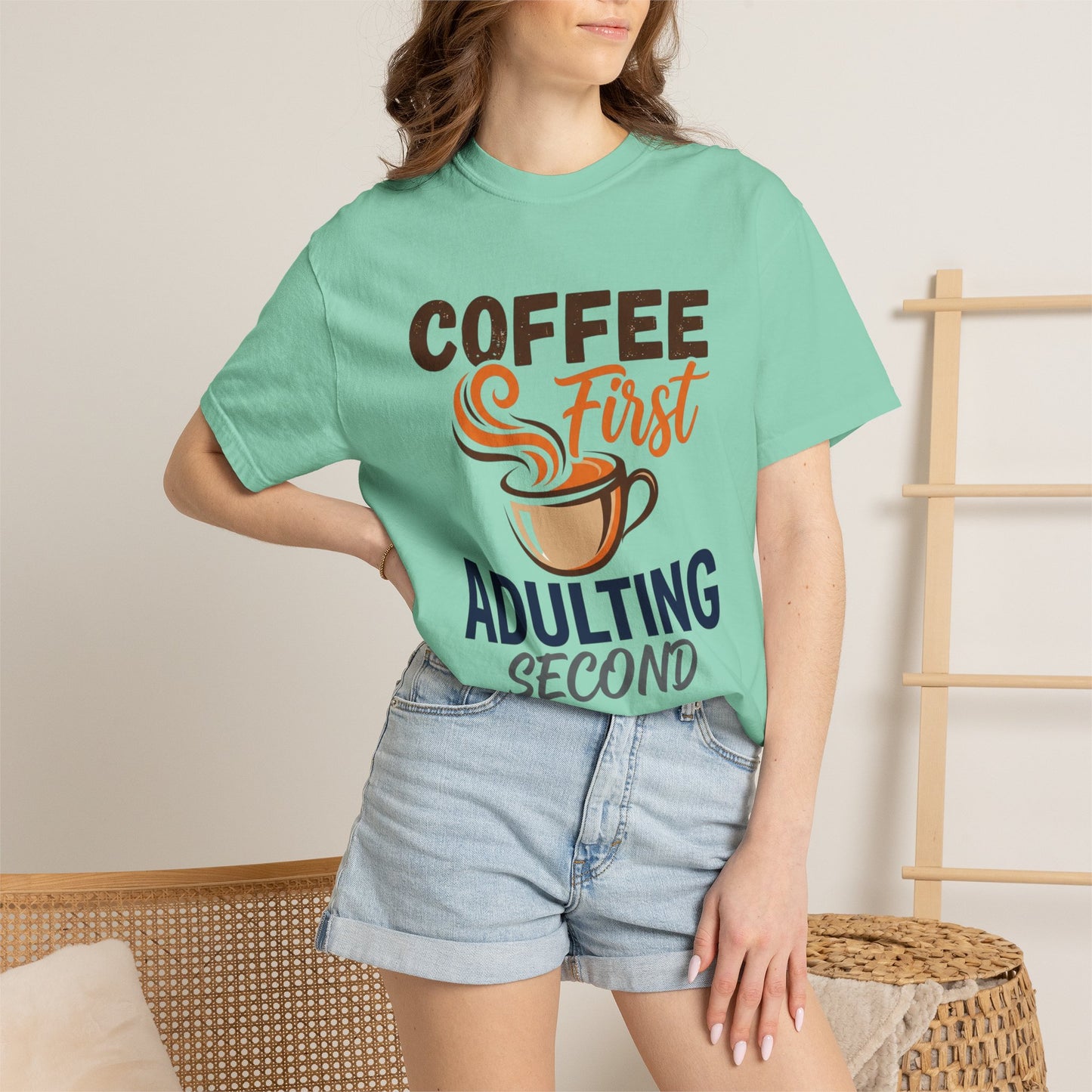 Coffee First Adulting Second T-Shirt