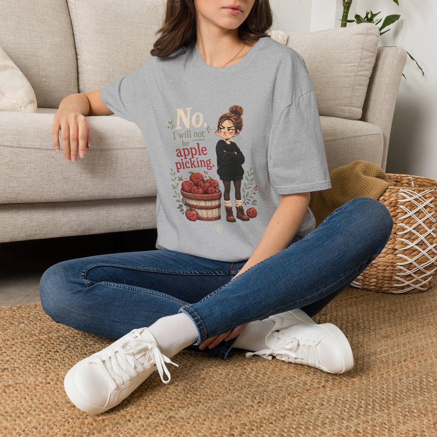 T-Shirt — "No, I will not be apple picking" Fall Graphic Tee