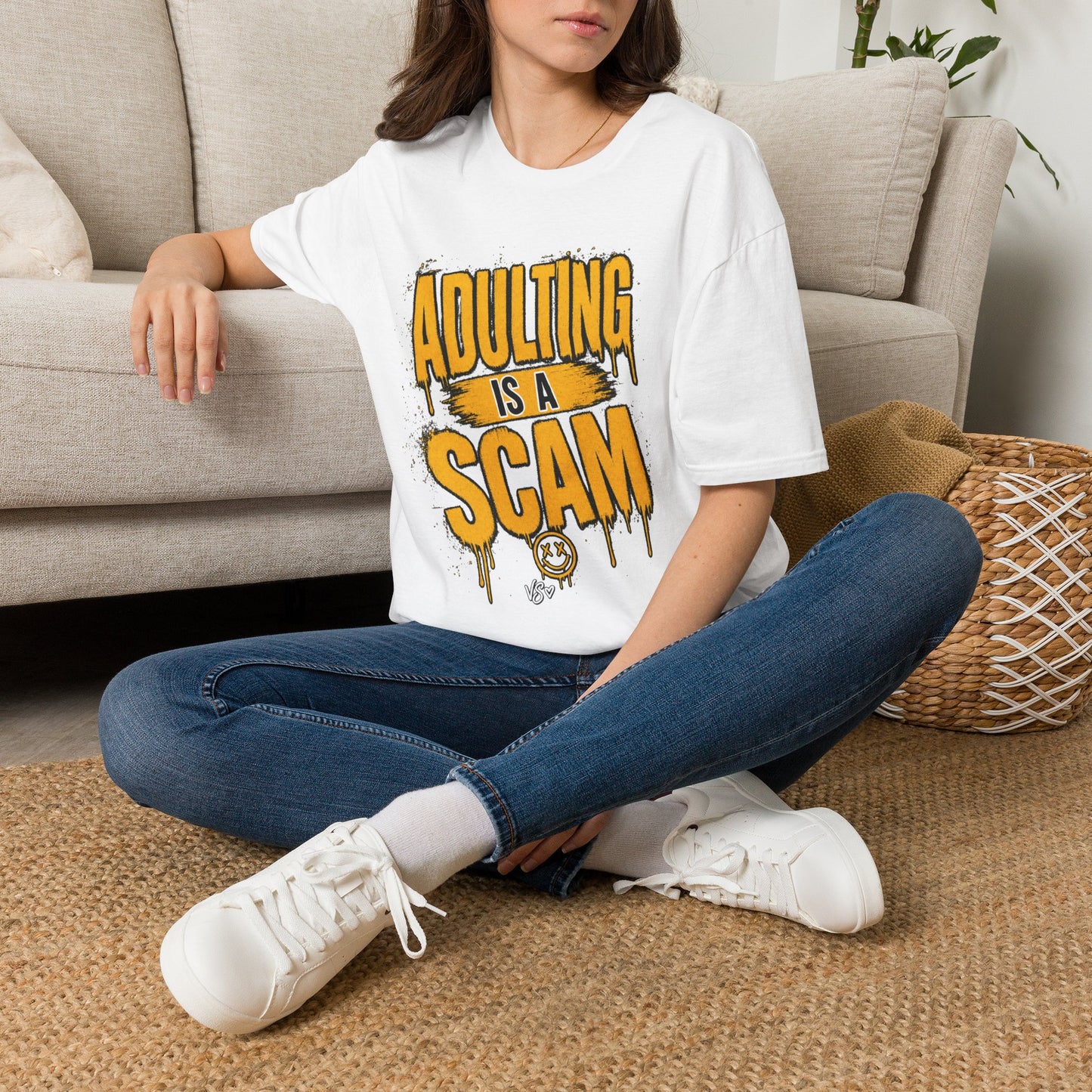 Adulting Is a Scam T-Shirt — Funny Adult Humor Graphic Tee