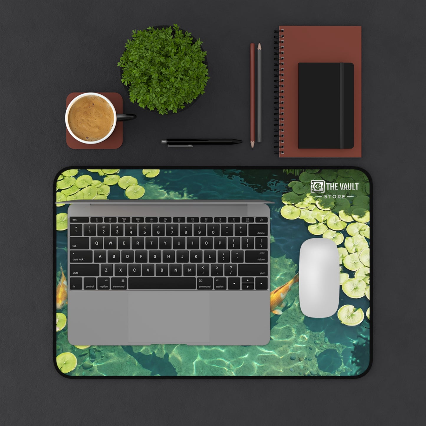 Goldfish Garden Pond Desk Mat