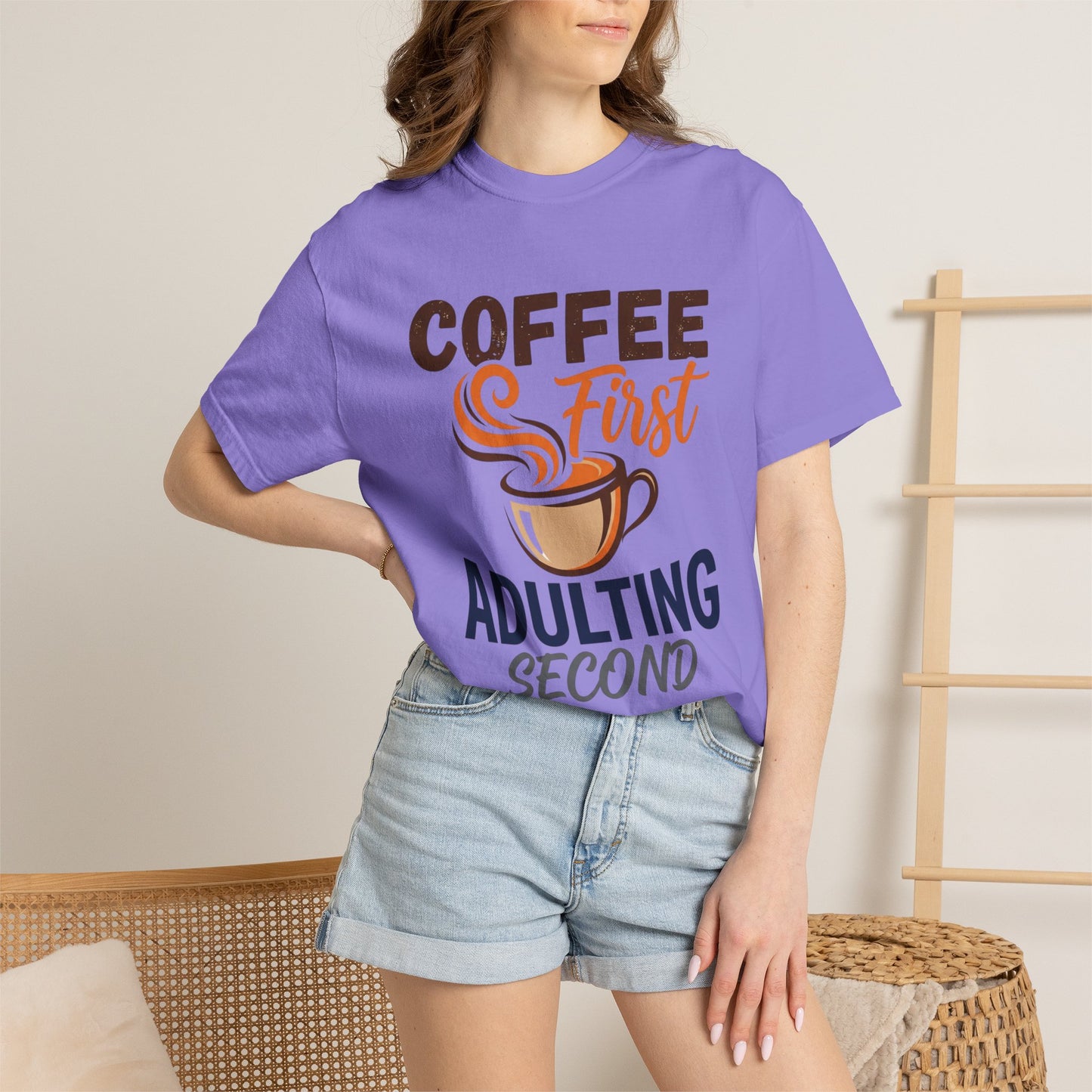 Coffee First Adulting Second T-Shirt