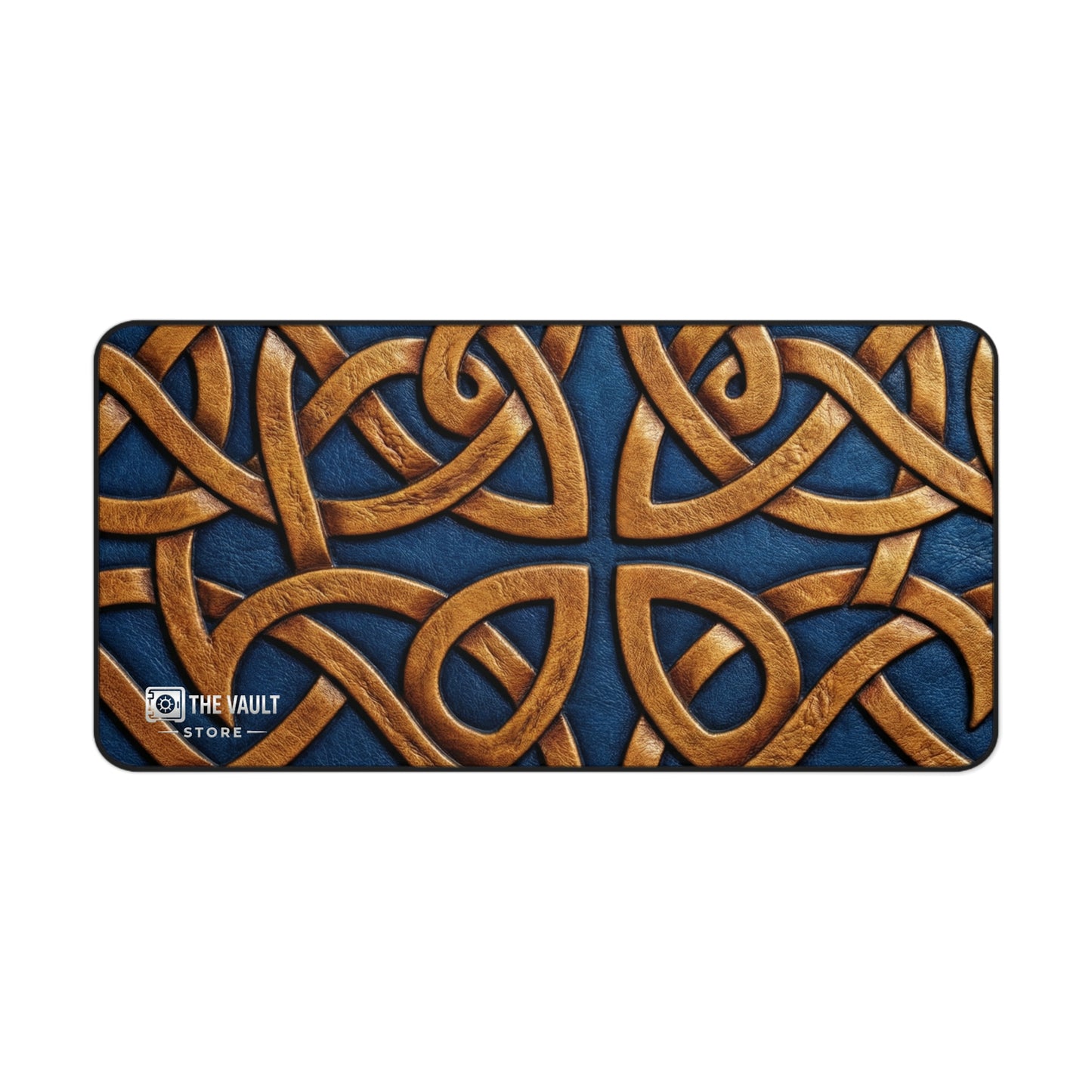 Embossed Leather Celtic Knot Desk Mat