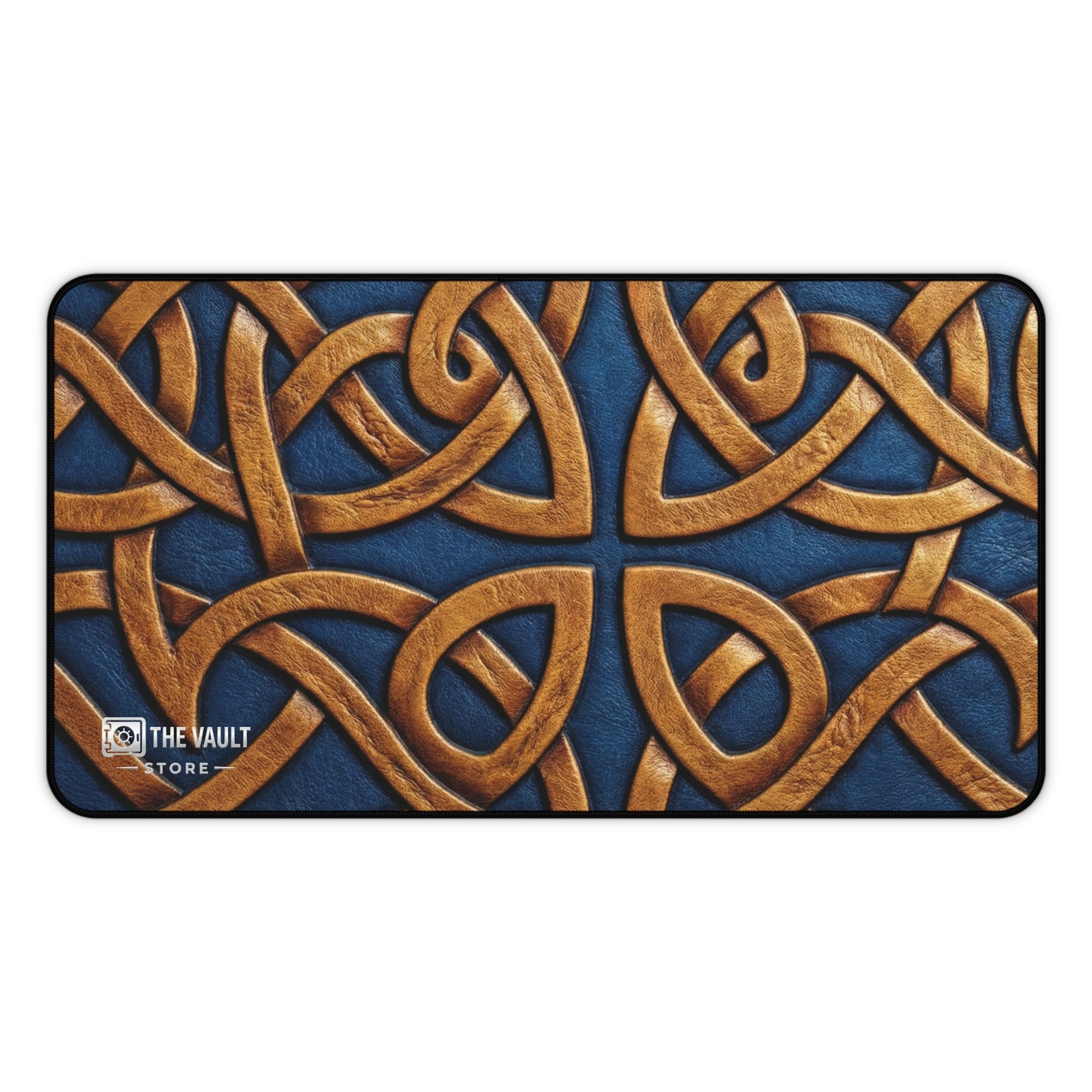 Embossed Leather Celtic Knot Desk Mat