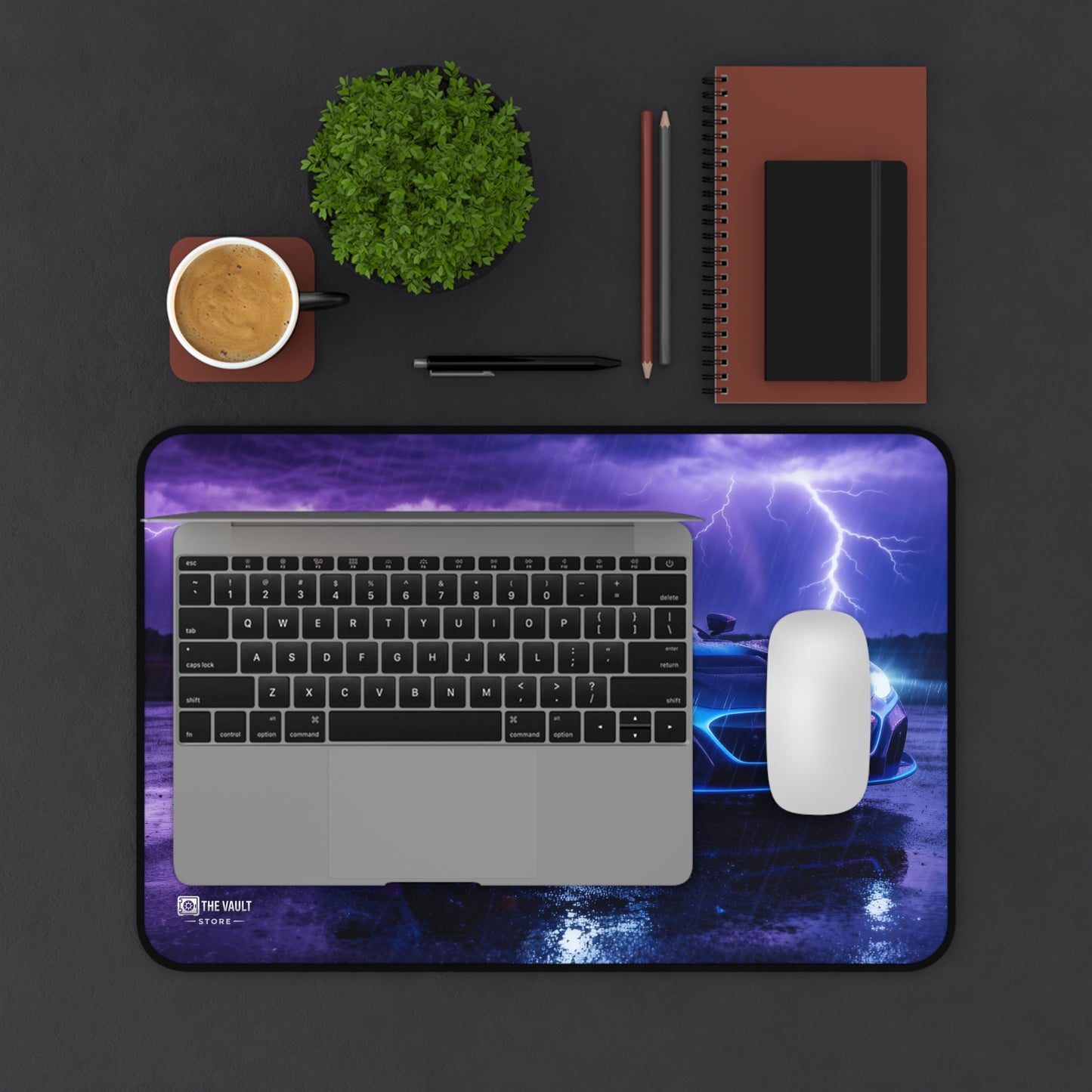 Electric Storm Supercar Desk Mat