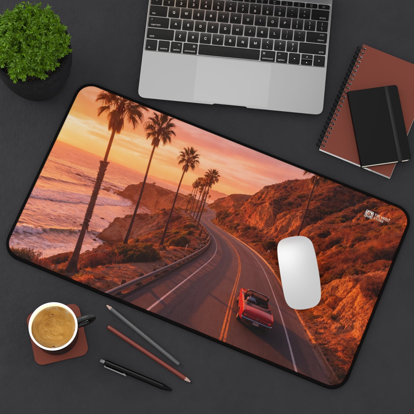 Sunset Beach Cruise Desk Mat