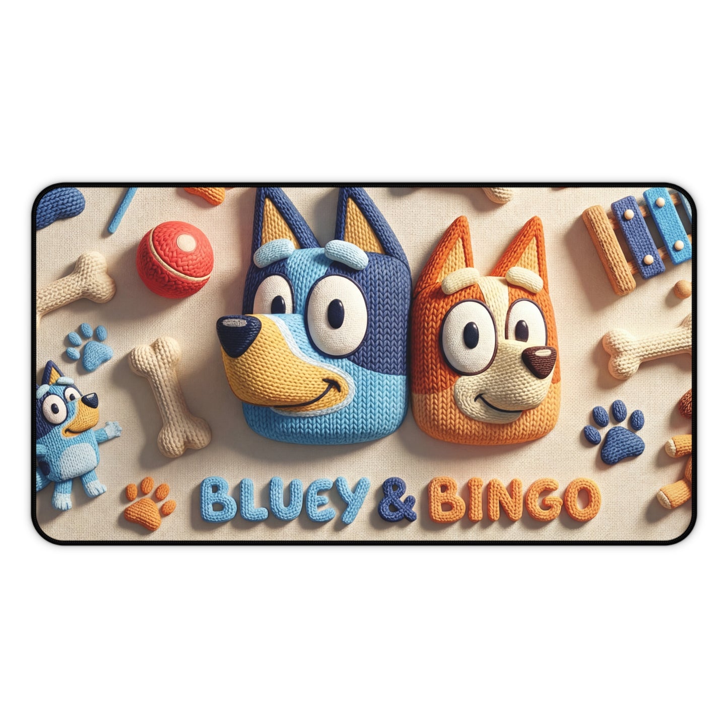 Bluey & Bingo Cartoon Desk Mat