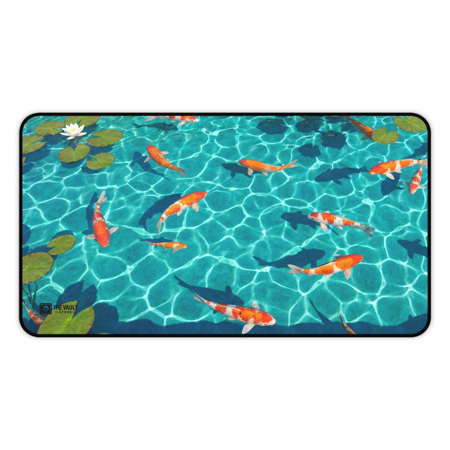 Koi Fish Pond Desk Mat