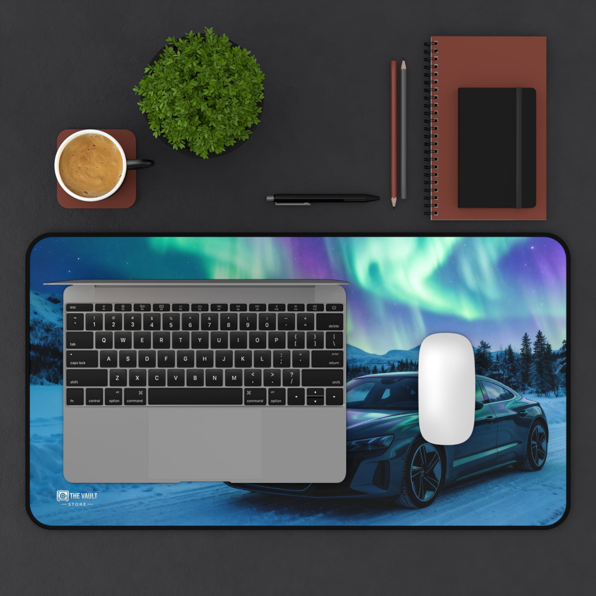 Aurora Borealis Drive Desk Mat
