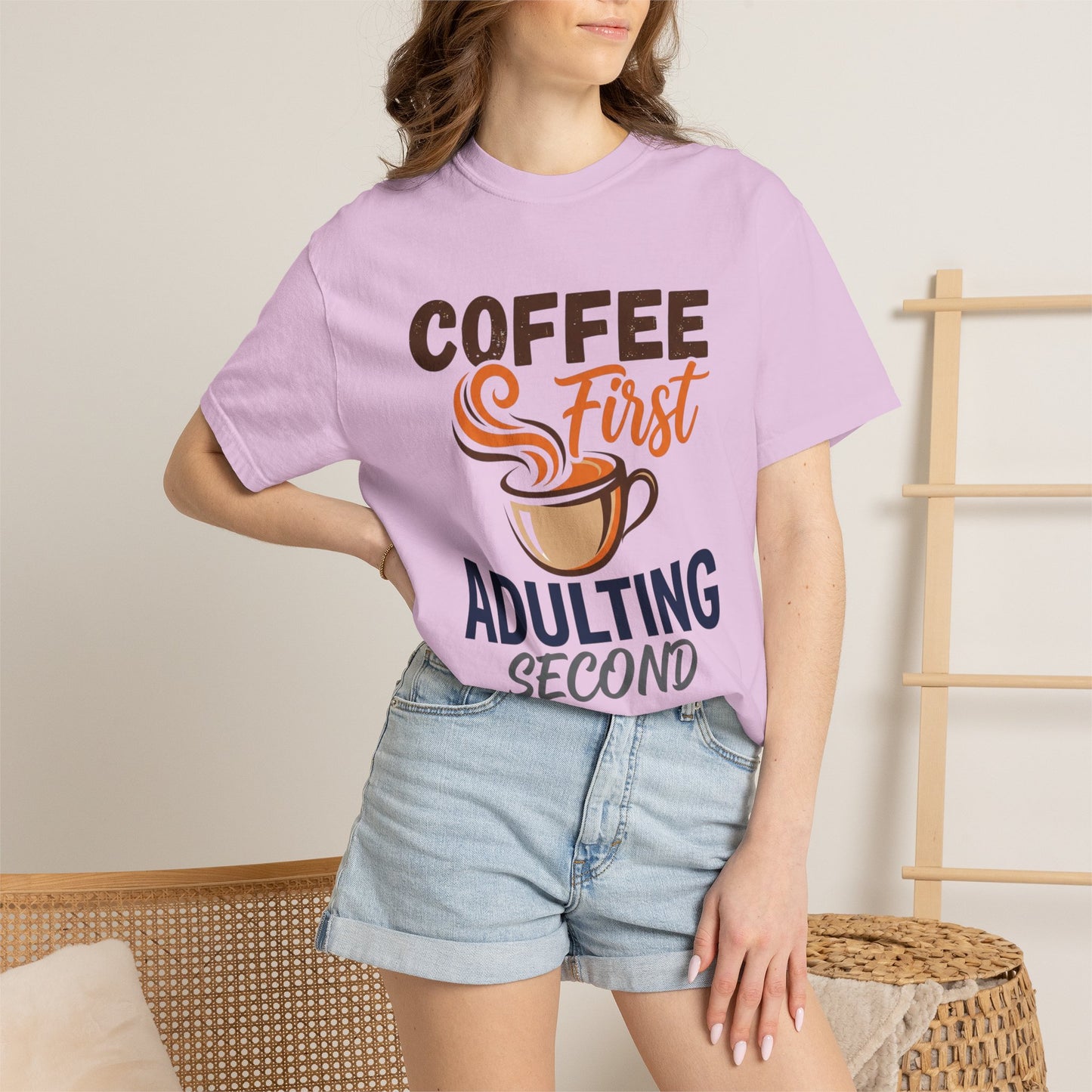 Coffee First Adulting Second T-Shirt