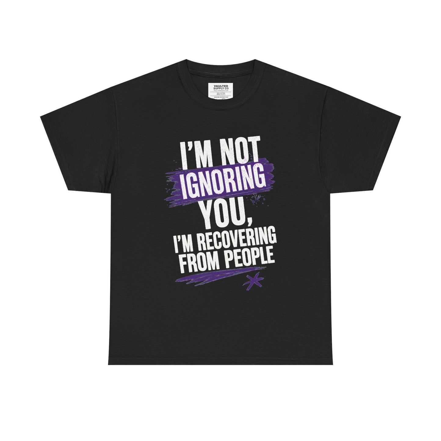 Recovery From People Tee – "I'm Not Ignoring You, I'm Recovering From People" Graphic T-Shirt