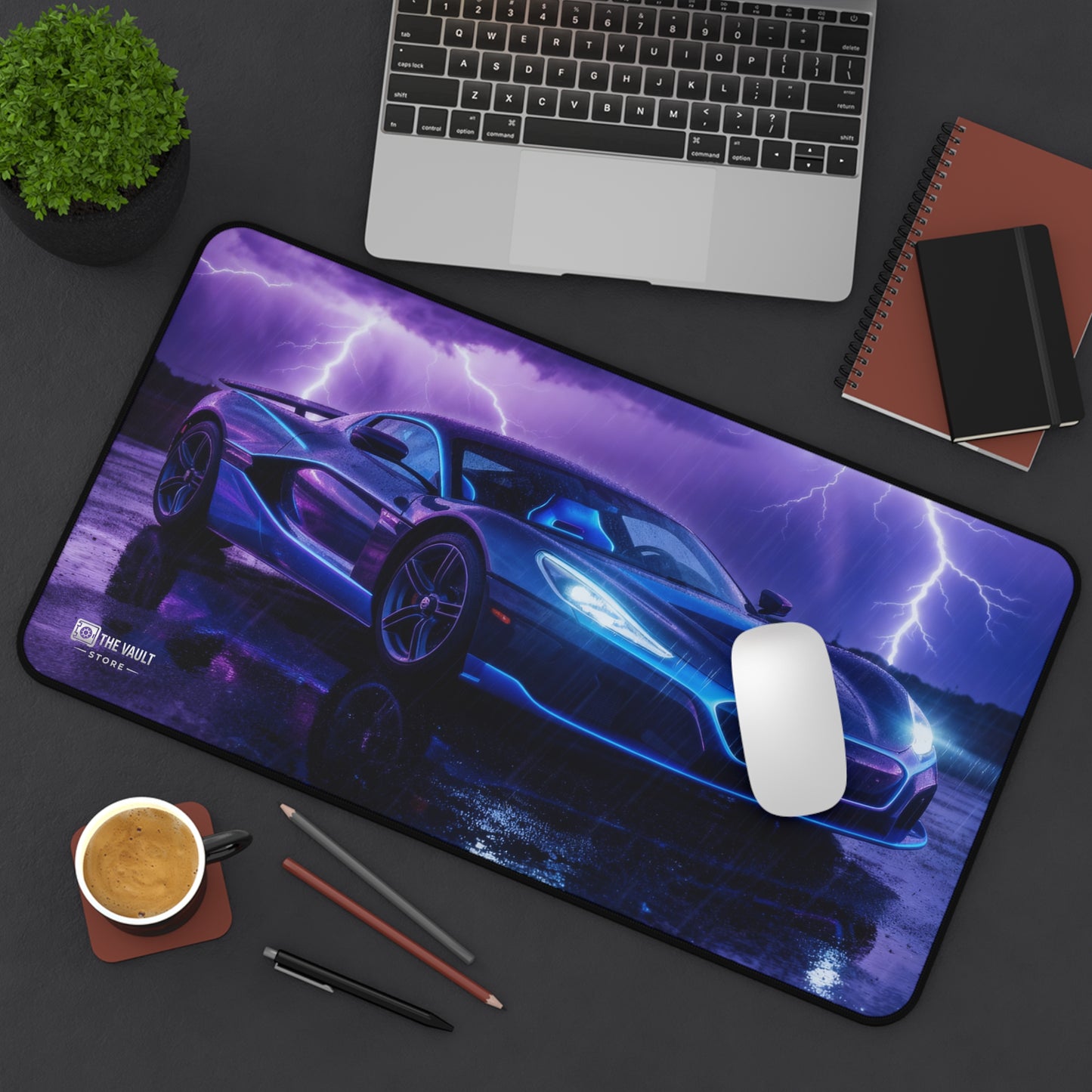 Electric Storm Supercar Desk Mat