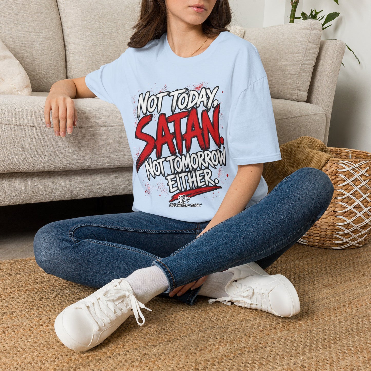 Not Today Satan Fun Shirt
