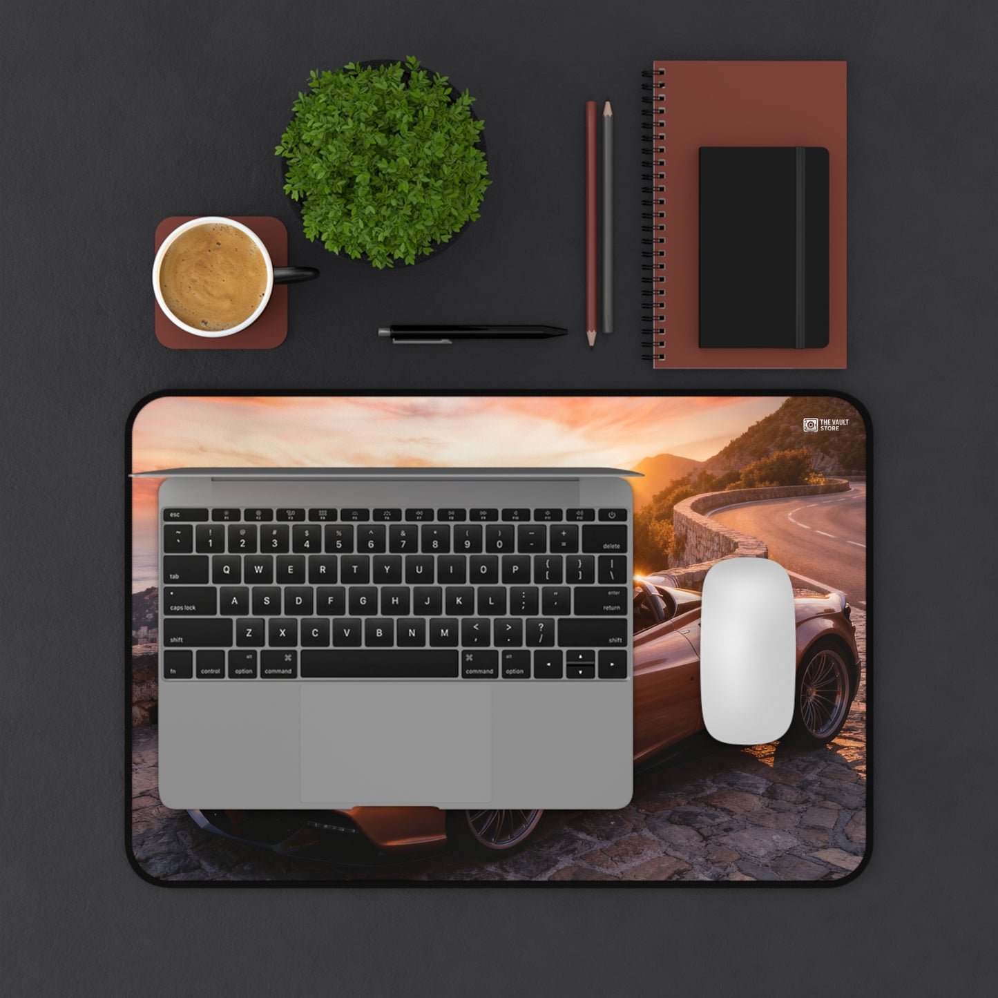 Golden Hour Mountain Desk Mat