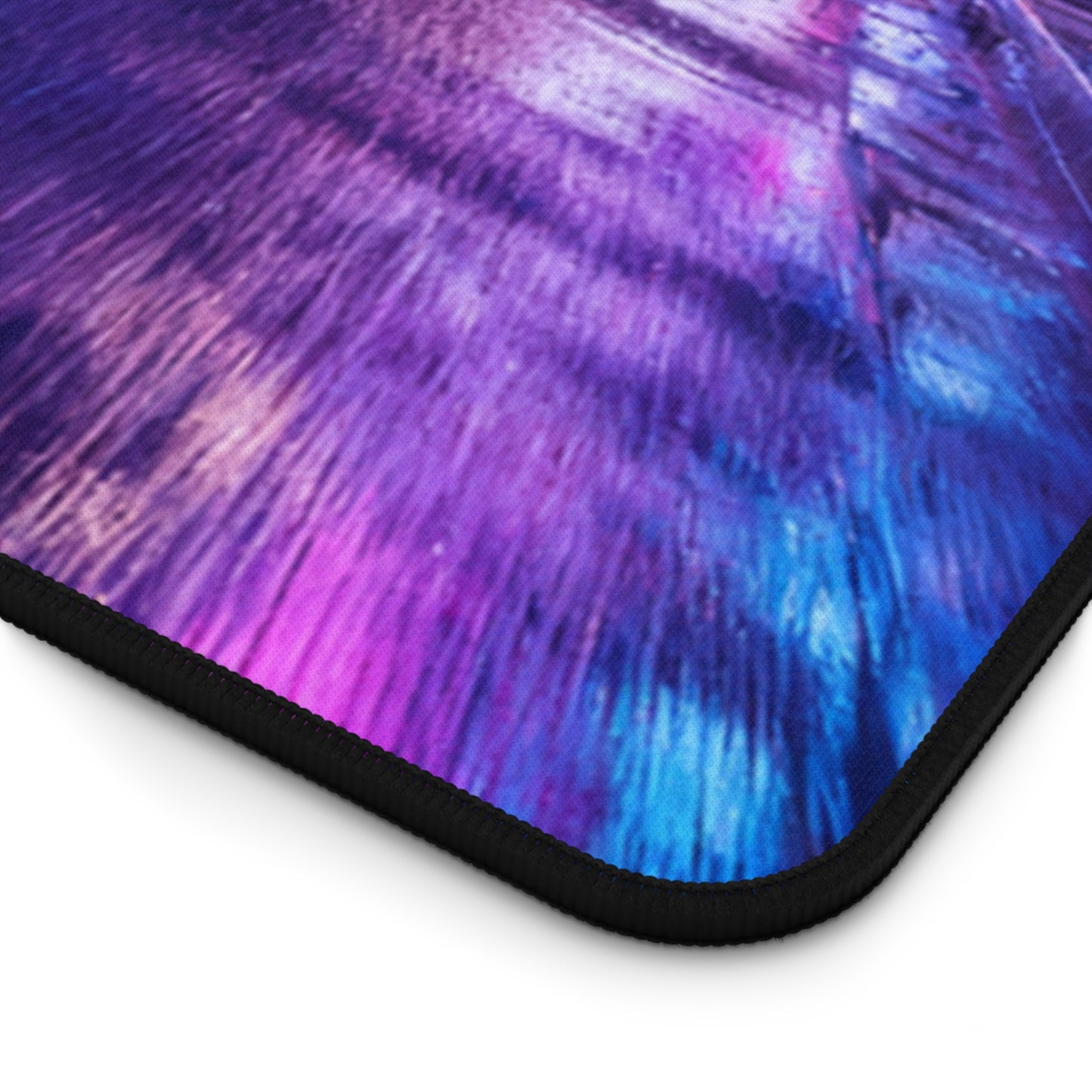 Neon City Night Drive Desk Mat