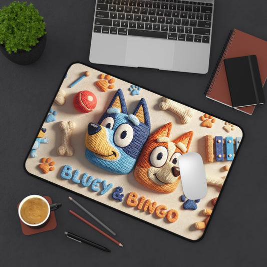 Bluey & Bingo Cartoon Desk Mat