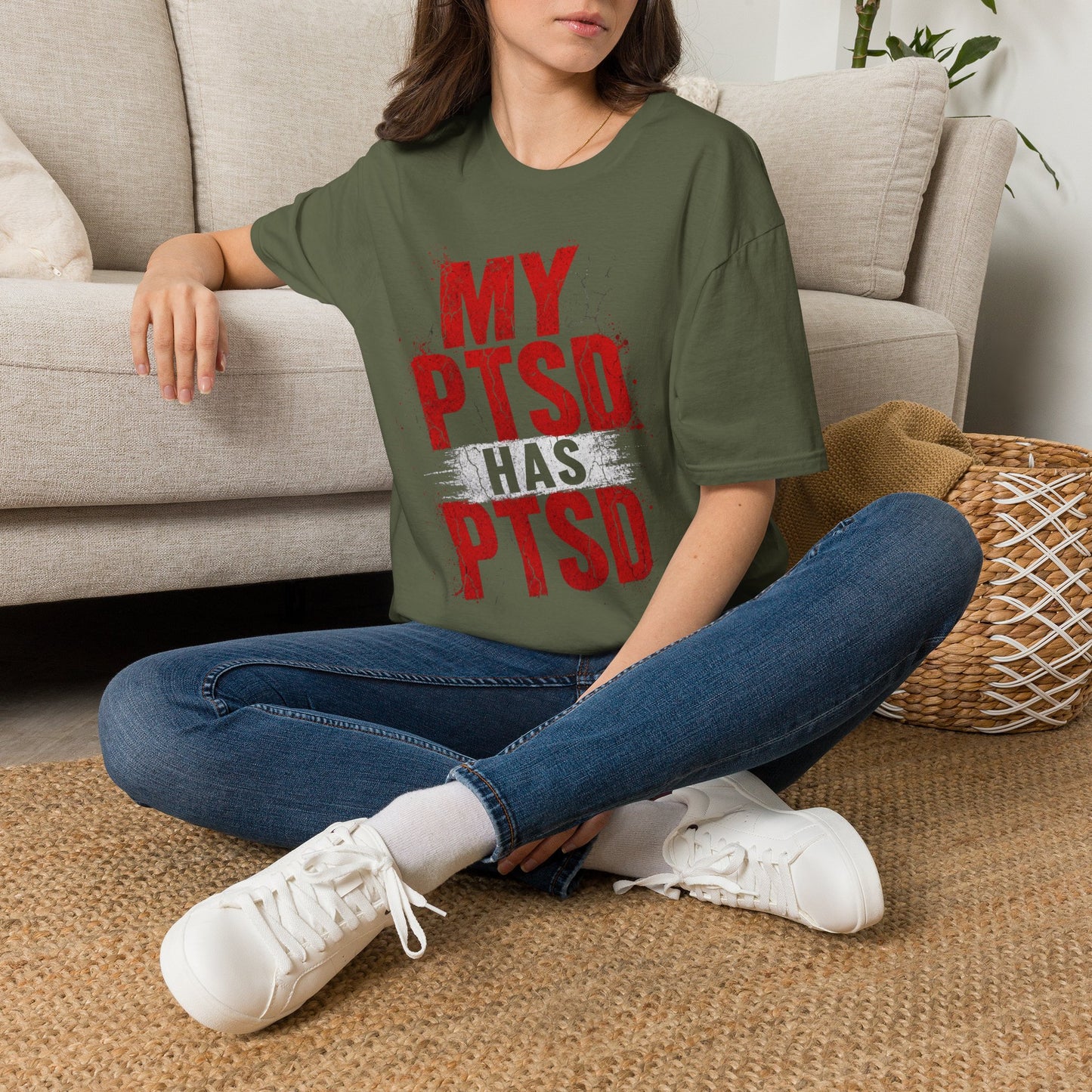 PTSD Awareness T-Shirt — "My PTSD" Graphic Support Tee