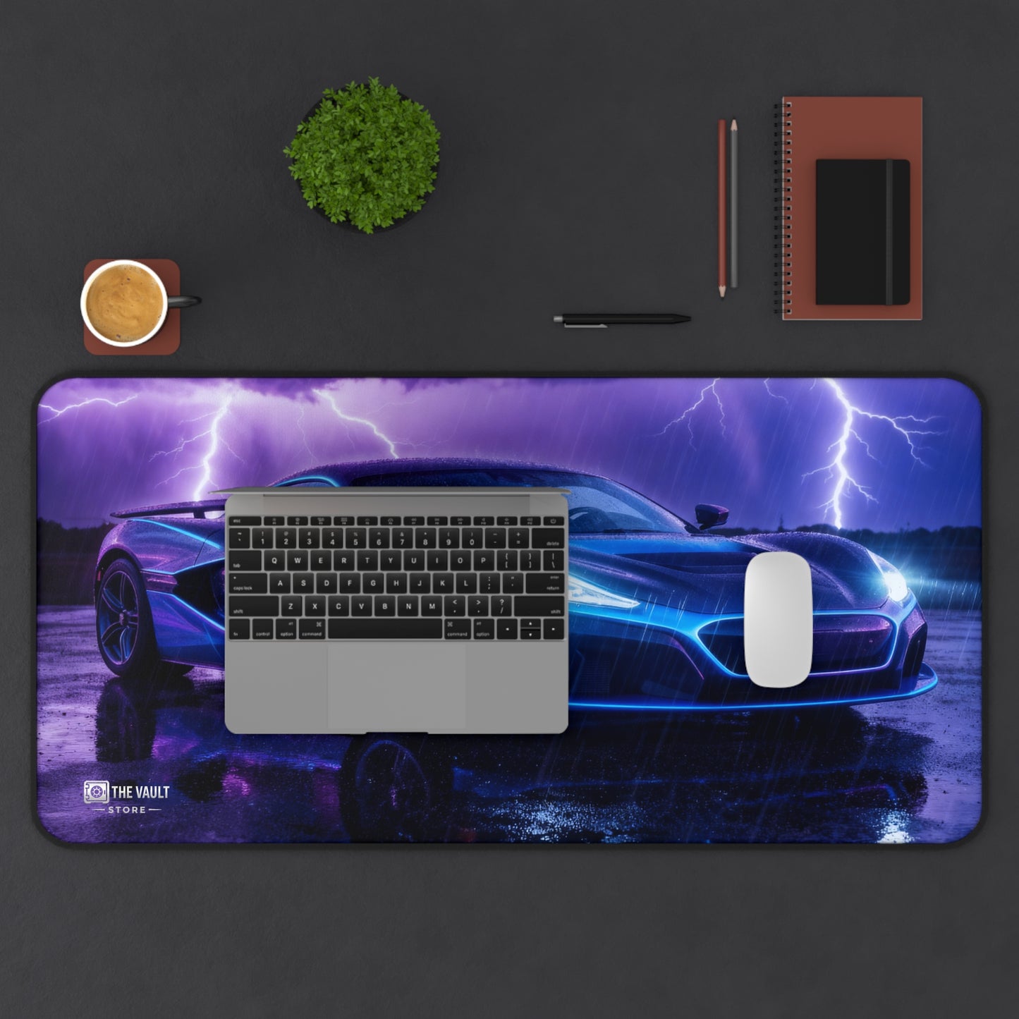Electric Storm Supercar Desk Mat