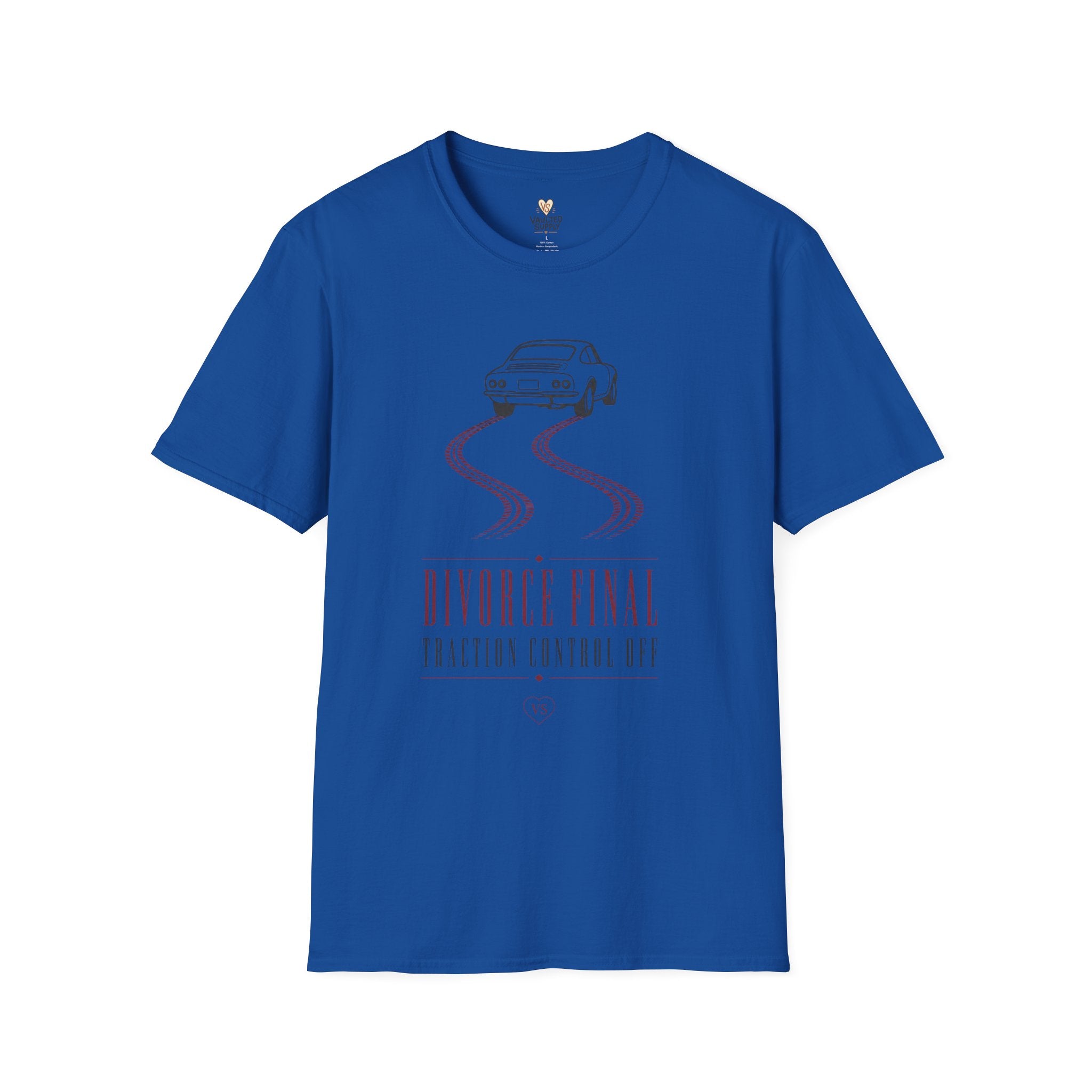 Classic Car Drift with Tire Track T-Shirt