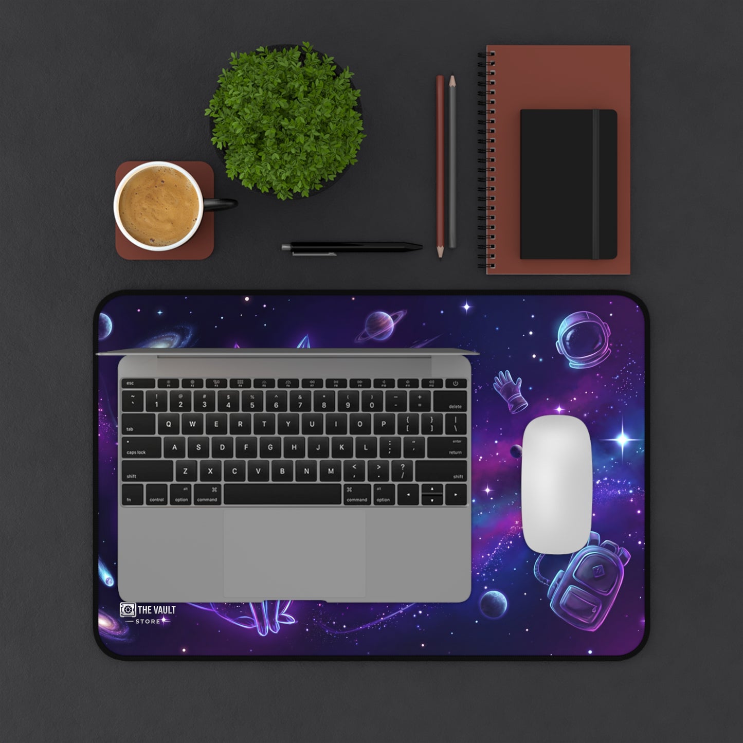 Midnight Cat Dreams Desk Mat