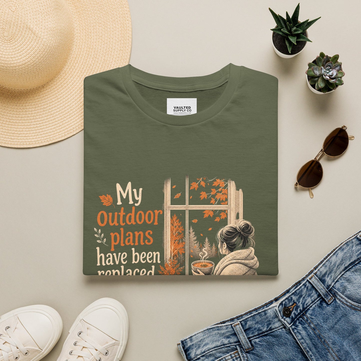 Cozy Fall Tee — "My Outdoor Plans Have Been Replaced By Soup"