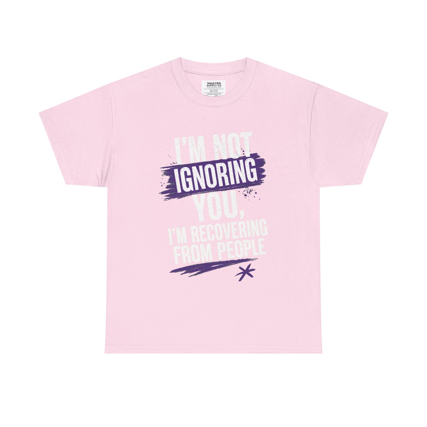 Recovery From People Tee – "I'm Not Ignoring You, I'm Recovering From People" Graphic T-Shirt