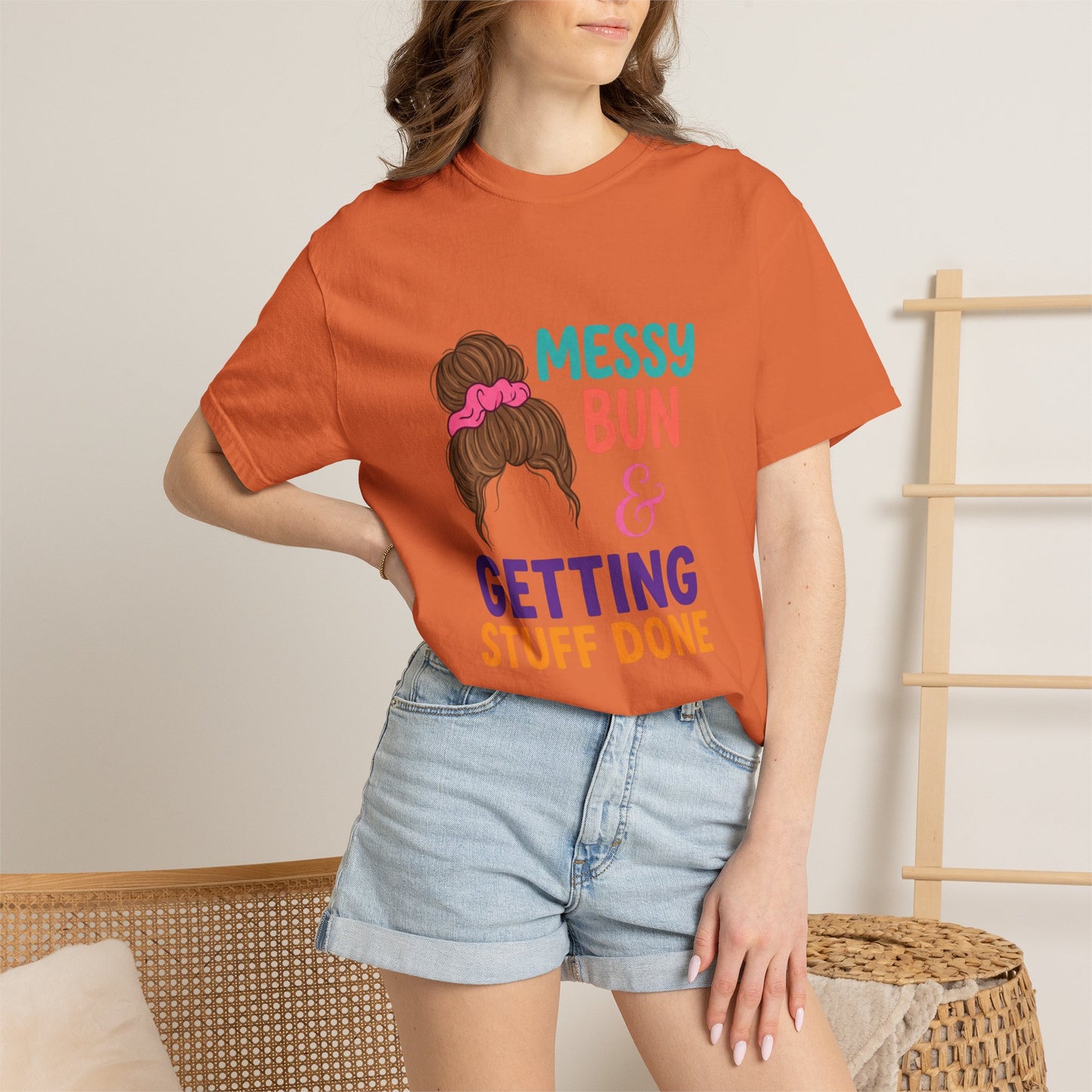 Messy Bun Getting STuff Done T-Shirt