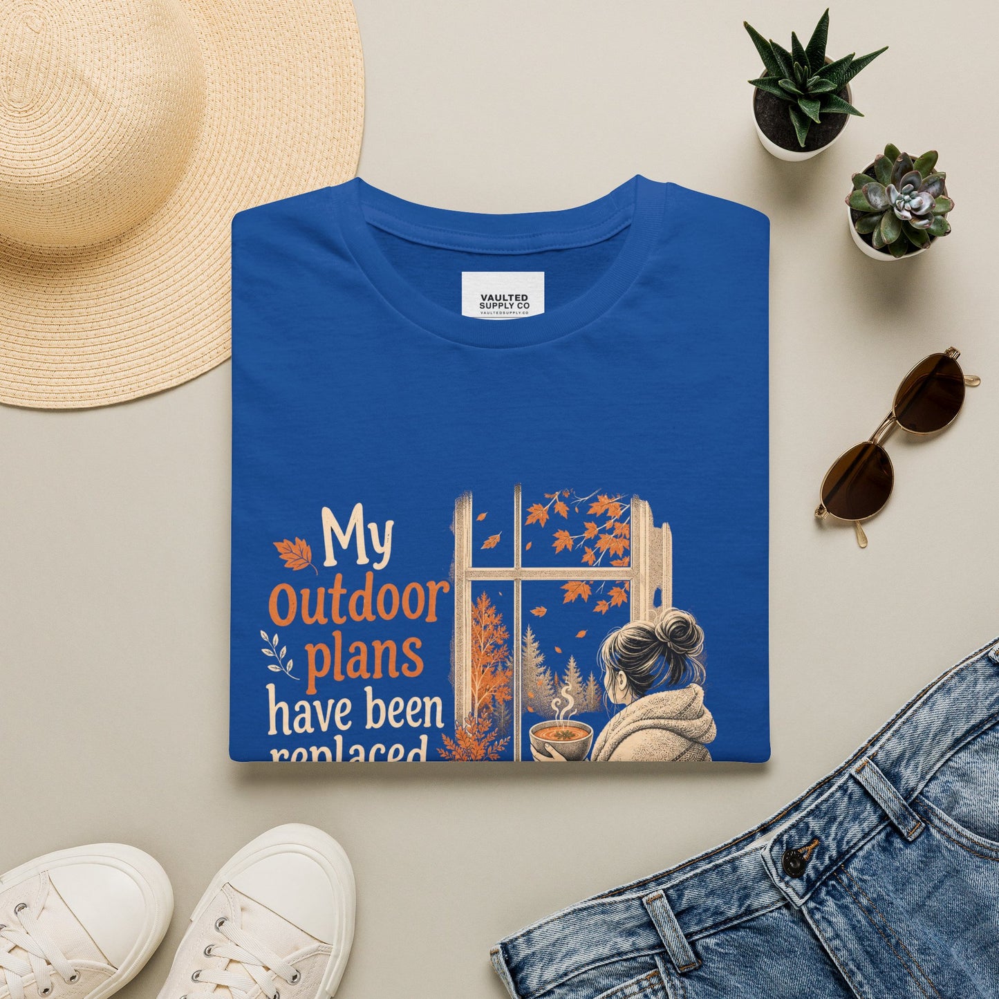 Cozy Fall Tee — "My Outdoor Plans Have Been Replaced By Soup"