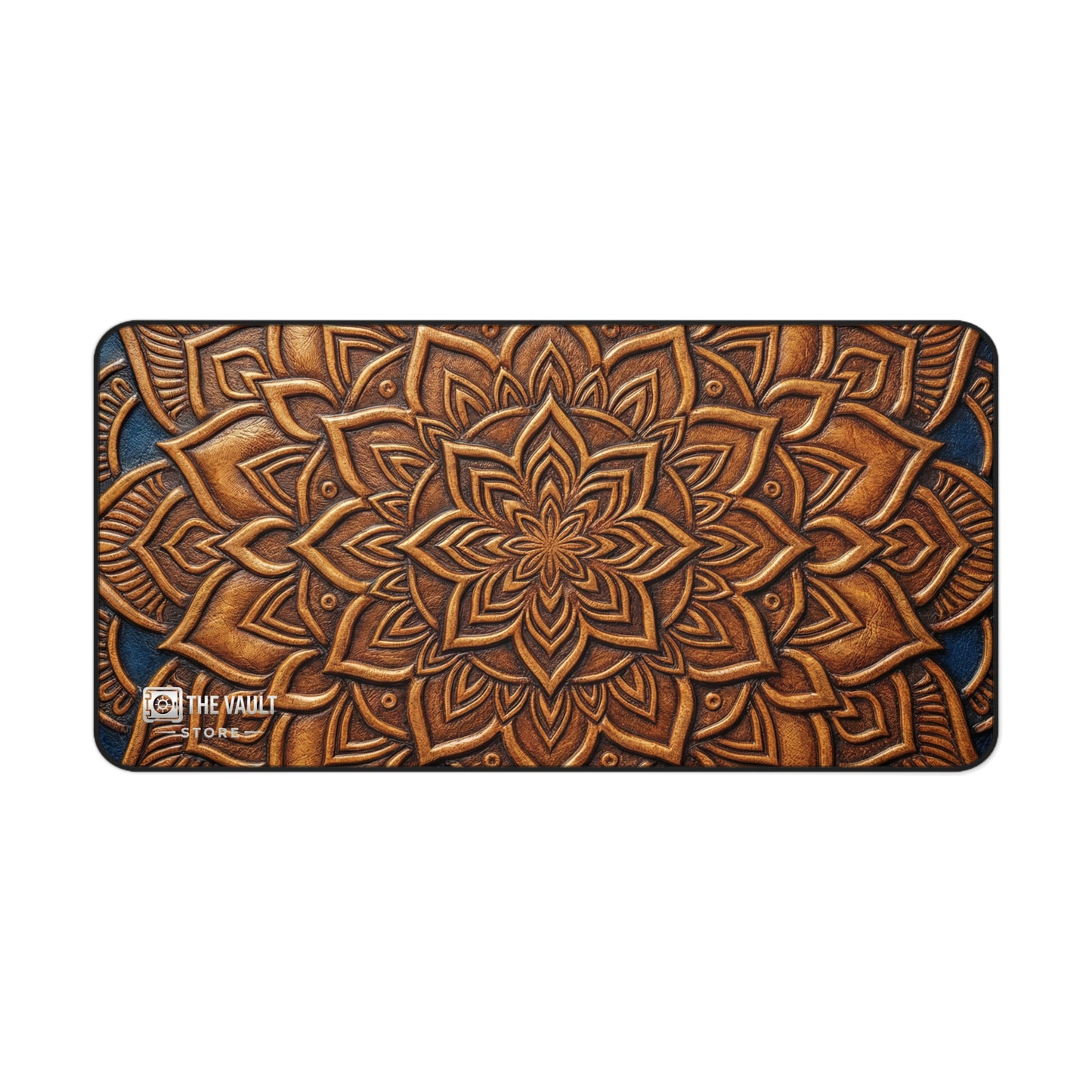 Embossed Leather Mandala Pattern  Desk Mat