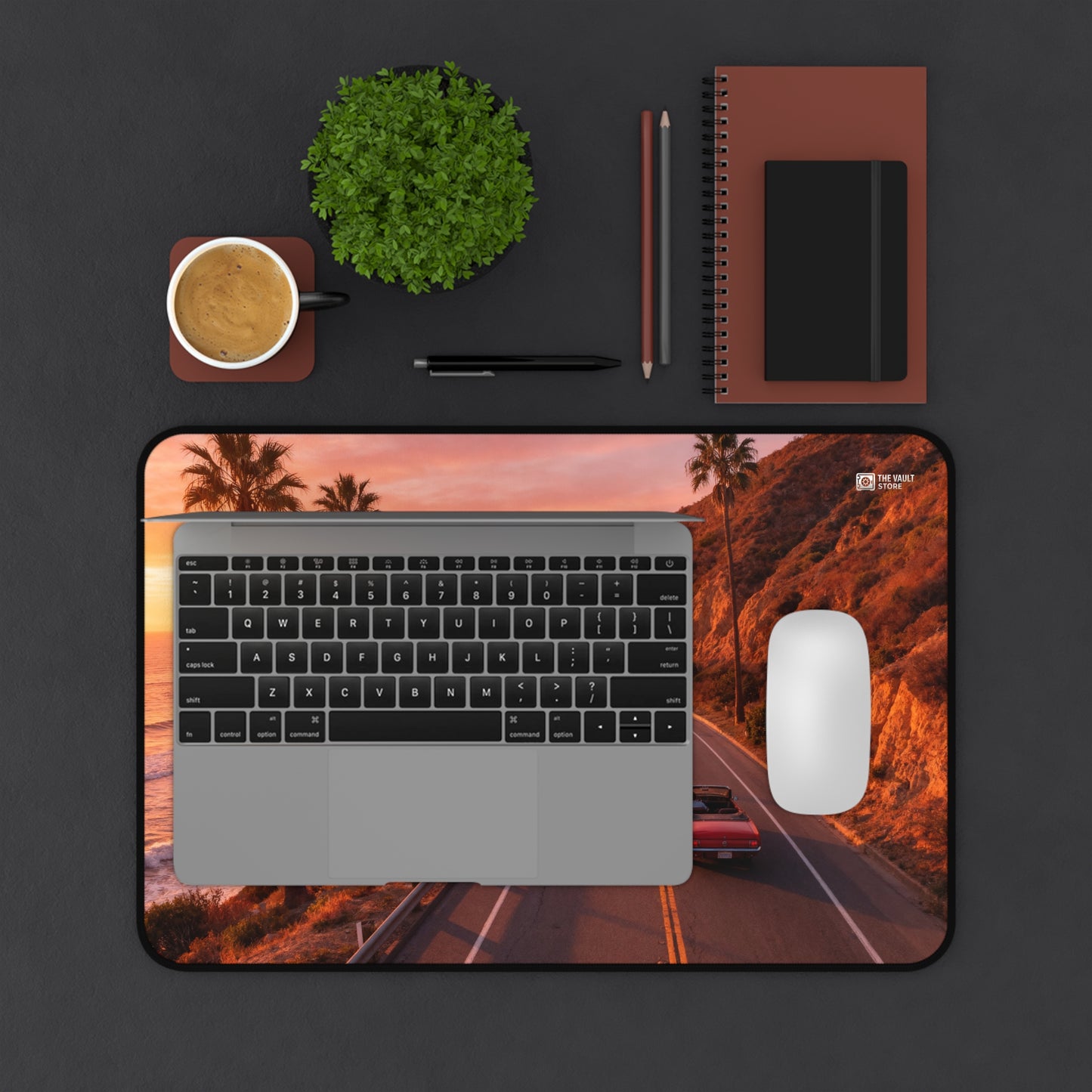 Sunset Beach Cruise Desk Mat