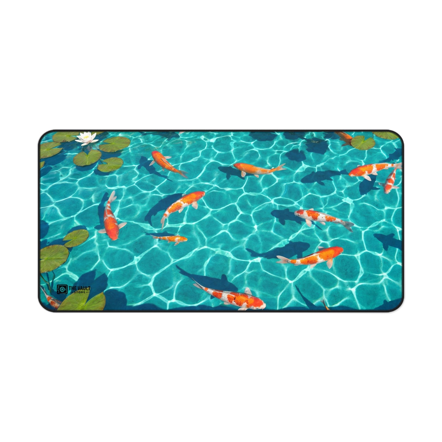 Koi Fish Pond Desk Mat