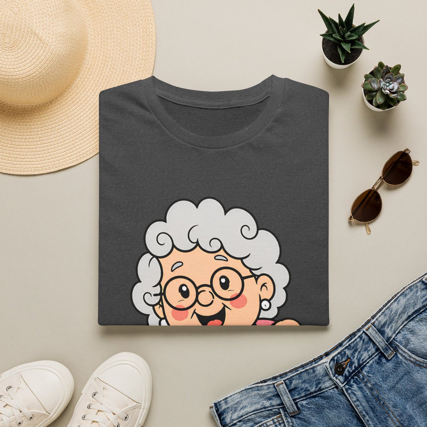 Grandma Peeking T-Shirt — Cute "I'm with Pop" Graphic Tee