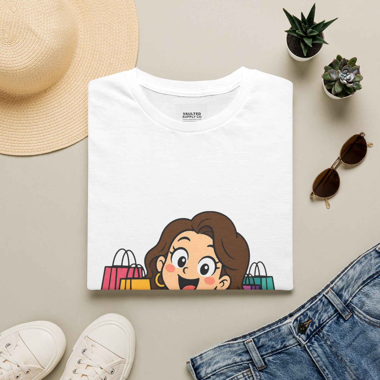 I'm With Mr. Frugal T-Shirt — Cute Shopper Graphic Tee for Bargain Lovers