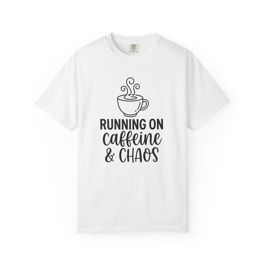 Funny "Caffeine and Chaos" T-Shirt