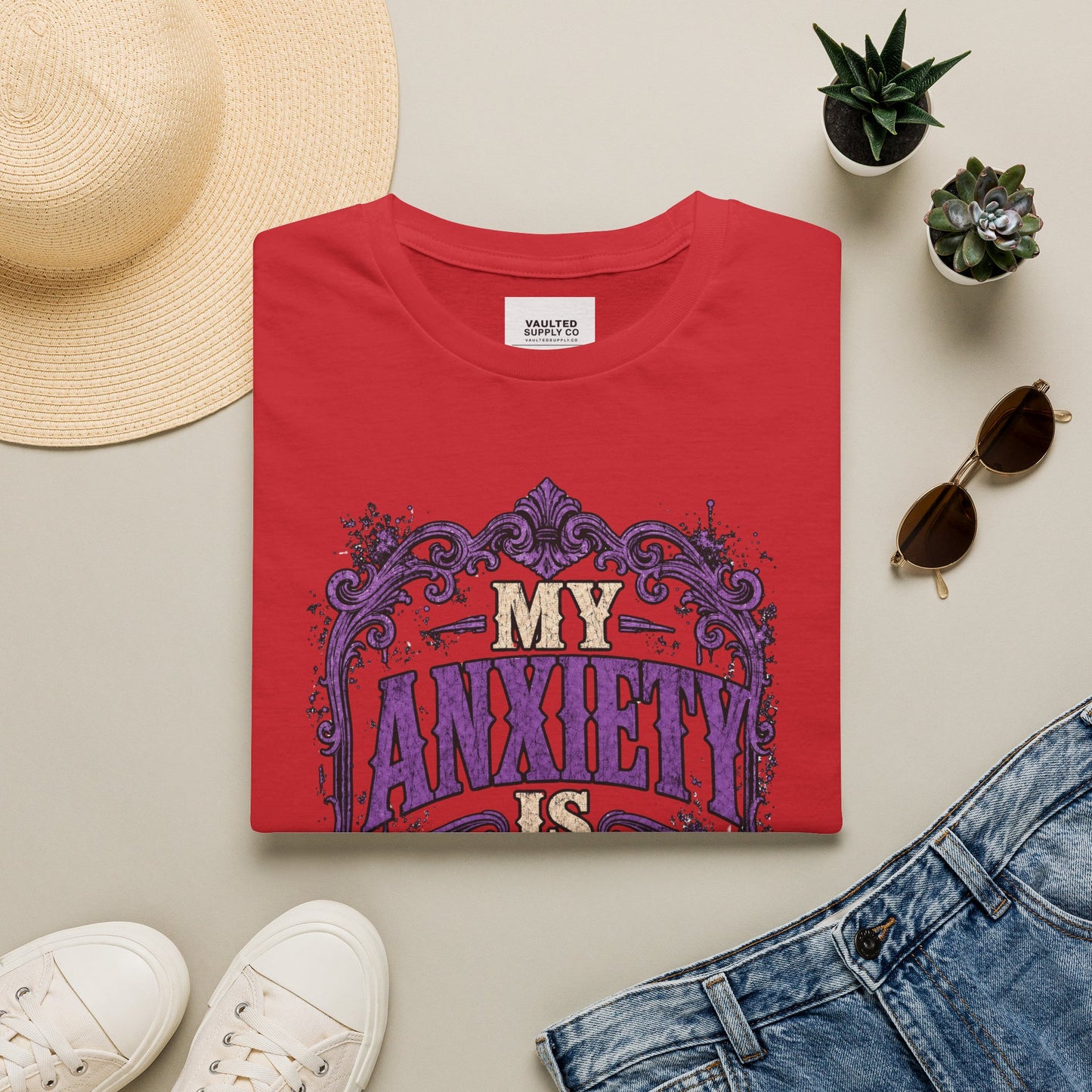 My Anxiety Is Vintage T-Shirt
