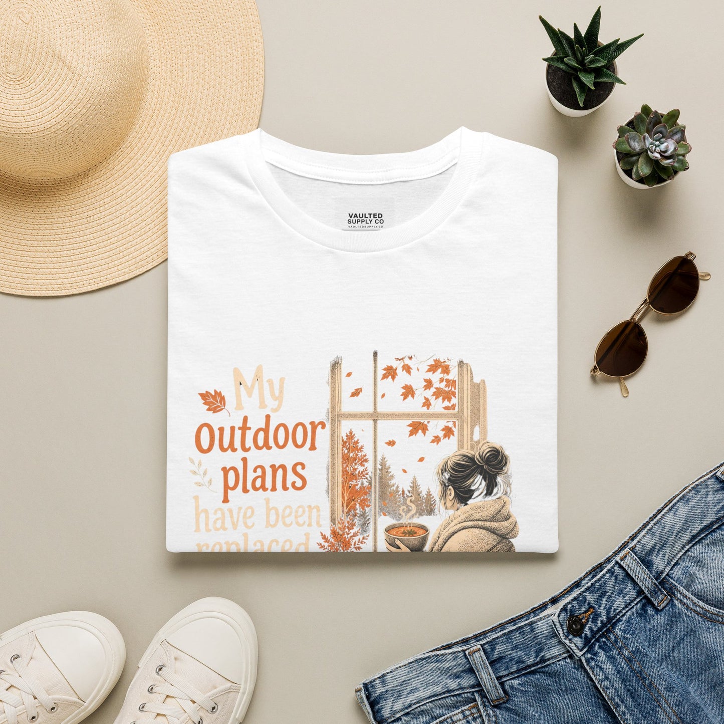 Cozy Fall Tee — "My Outdoor Plans Have Been Replaced By Soup"