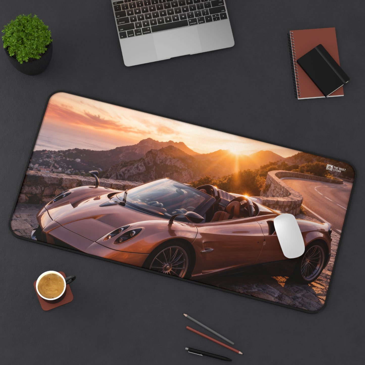 Golden Hour Mountain Desk Mat