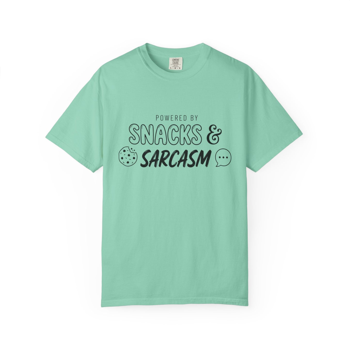Funny "Snacks and Sarcasm" T-Shirt